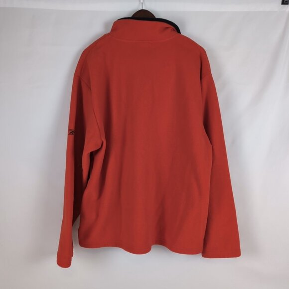 Official NFL x Reebok Atlanta Falconers 1/4 Zip Fleece Sweater Red, Large - Picture 2 of 7